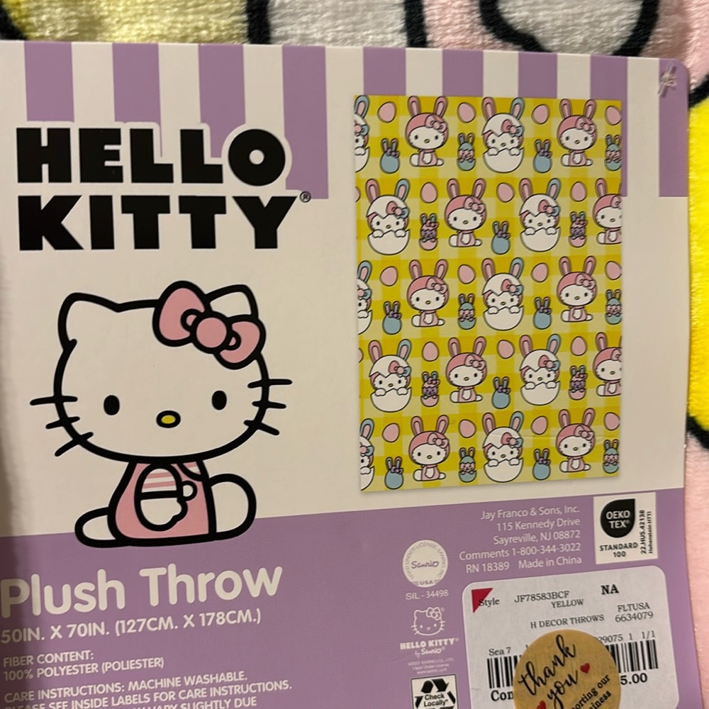 Hello Kitty Easter blanket.